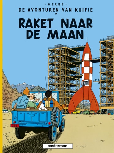 KUIFJE: RAKET NAAR DE MAAN, de Hergé | portada del libro