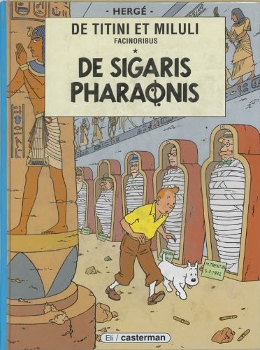 KUIFJE: SIGAREN FARAO LATIJN, de Hergé | portada del libro