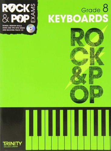 ROCK & POP EXAMS KEYBOARDS GRADE 8 CD, de Trinity College London | portada del libro