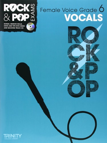 ROCK & POP EXAMS VOCALS GRADE 6 HIGH, de Trinity College London | portada del libro