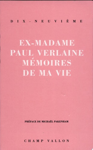 MEMOIRES DE MA VIE, de Mathilde Mauté | portada del libro
