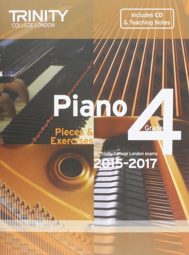 PIANO GRADE 4 BOOK +CD 2015-2017, de Trinity College London (approximately 1980- ) | portada del libro