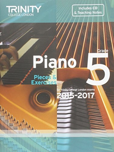PIANO GRADE 5 BOOK +CD 2015-2017, de Trinity College London (approximately 1980- ) | portada del libro