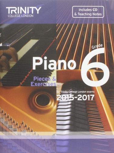 PIANO GRADE 6 BOOK +CD 2015-2017, de Trinity College London (approximately 1980- ) | portada del libro