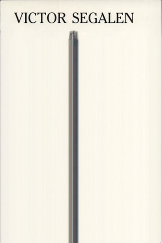 Victor Segalen. L'Origine Et la Distance., de Christian Doumet | portada del libro