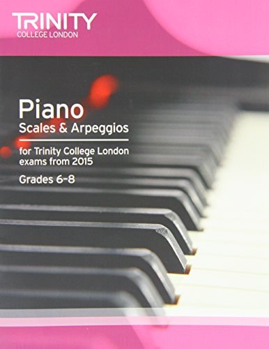 PIANO SCALES & ARPEGGIOS GRADES 6-8 FROM 2015, de Trinity College London | portada del libro