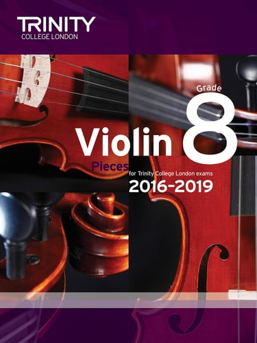 VIOLIN EXAM PIECES GRADE 8 2016-2019 SCORE & PART, de Trinity College London | portada del libro