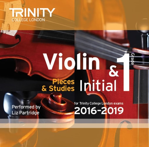 VIOLIN CD INITIAL & GRADE 1 2016-2019, de Trinity College London | portada del libro
