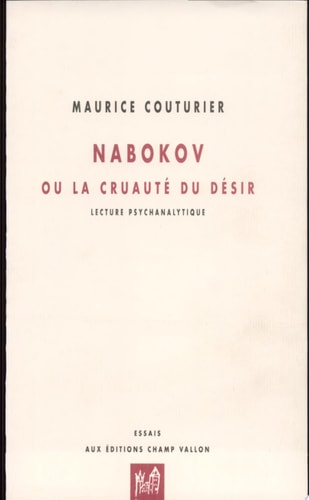 NABOKOV OU LA CRUAUTE DU DESIR, de Maurice Couturier | portada del libro