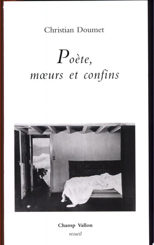 POETE, MOEURS ET CONFINS, de Christian Doumet | portada del libro