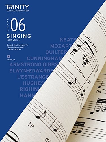 SINGING GRADE 6 LOW VOICE 2018, de Trinity College London (approximately 1980- ) | portada del libro