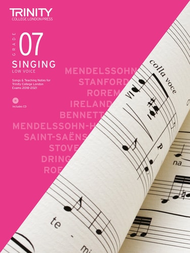 SINGING GRADE 7 LOW VOICE 2018, de Trinity College London (approximately 1980- ) | portada del libro
