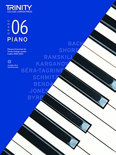 PIANO GRADE 6 BOOK +CD 2018, de Trinity College London (approximately 1980- ) | portada del libro