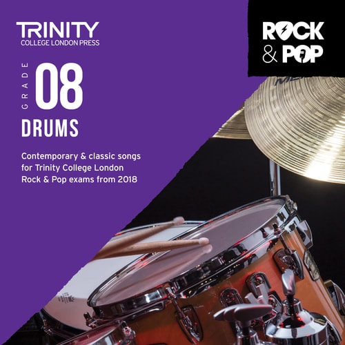 TRINITY ROCK & POP 2018 DRUMS GRADE 8 CD, de Various | portada del libro