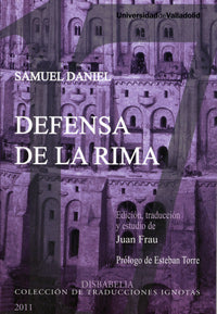 DEFENSA DE LA RIMA de SAMUEL DANIEL, de FRAU GARCÍA | portada del libro