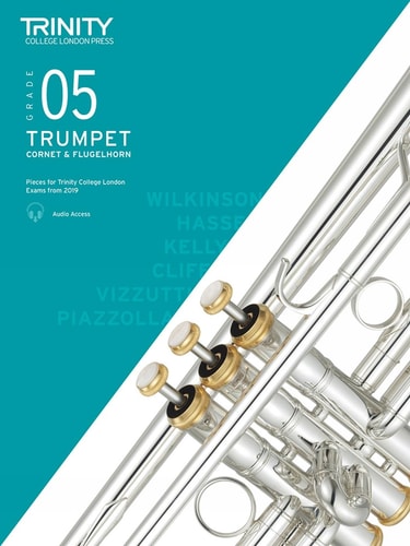 TRUMPET CORNET & FLUGELHORN EXAM PIECES 2019-2022 GRAD, de Trinity College London | portada del libro