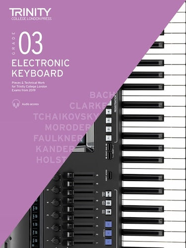 ELECTRONIC KEYBOARD EXAM PIECES & TECHNICAL WORK 2019-, de Trinity College London Press | portada del libro