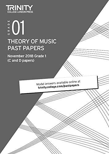 THEORY OF MUSIC PAST PAPERS NOV 2018 GRADE 1, de Trinity College London | portada del libro