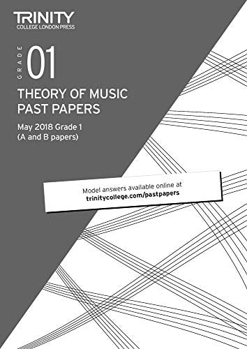 THEORY PAST PAPERS GRADE 1 MAY 2018, de Trinity College London | portada del libro