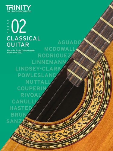 TRINITY COLLEGE LONDON CLASSICAL GUITAR EXAM PIECES 2020-202, de Trinity College London | portada del libro