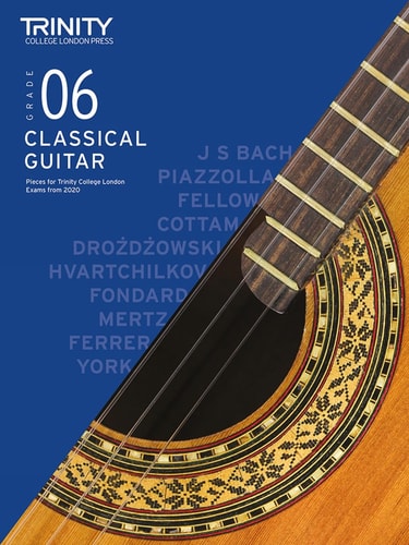 TRINITY COLLEGE LONDON CLASSICAL GUITAR EXAM PIECES 2020-202, de Trinity College London | portada del libro