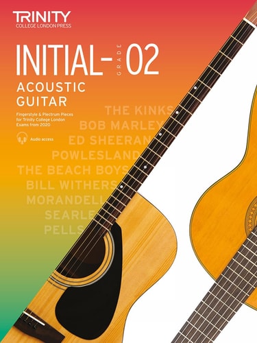 ACOUSTIC GUITAR EXAM PIECES 2020-2023 INITIALUGRADE 2, de Trinity College London | portada del libro
