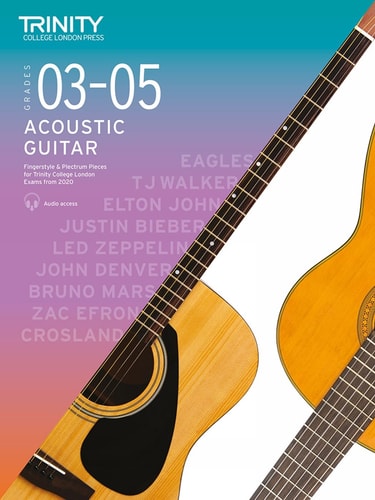 ACOUSTIC GUITAR EXAM PIECES 2020-2023 GRADES 3-5, de Trinity College London | portada del libro