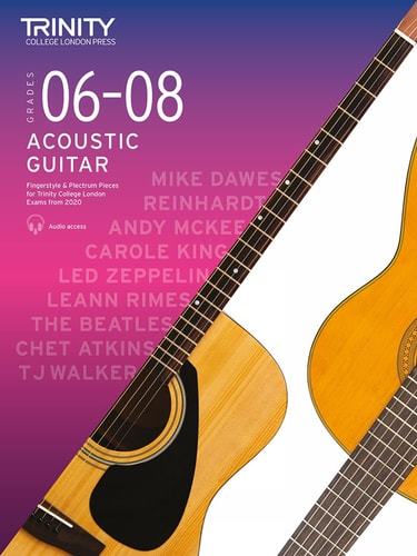 ACOUSTIC GUITAR EXAM PIECES 2020-2023 GRADES 6-8, de Trinity College London | portada del libro