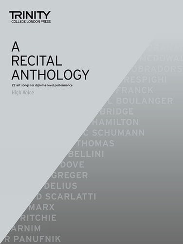A RECITAL ANTHOLOGY HIGH VOICE AND PIANO, de Luise Horrocks | portada del libro