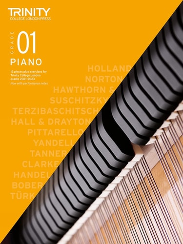 PIANO EXAM PIECES & EXERCISES 2021-2023 GRADE 1, de Trinity College London | portada del libro