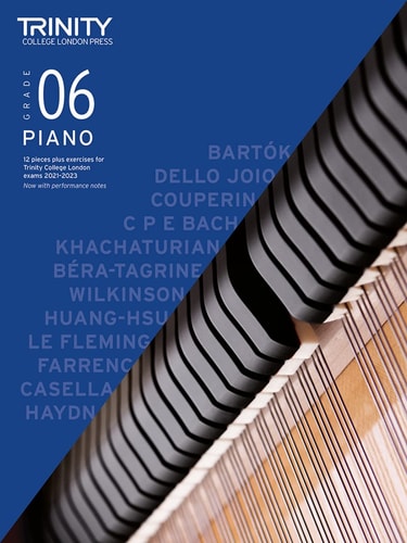 PIANO EXAM PIECES & EXERCISES 2021-2023 GRADE 6, de Trinity College London | portada del libro
