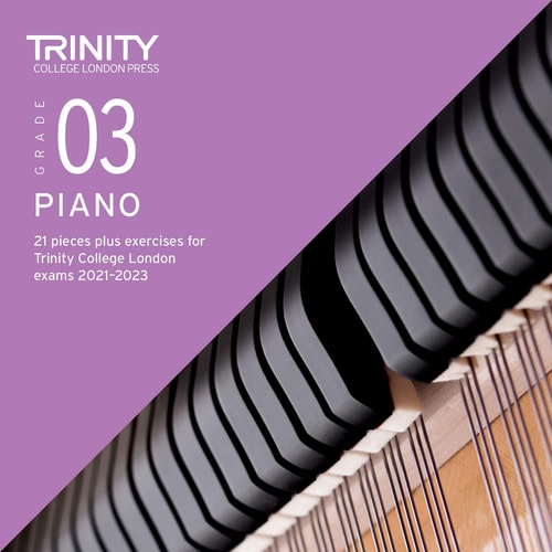 PIANO EXAM PIECES & EXERCISES 2021-2023 GRADE 3 CD, de Trinity College London Press | portada del libro