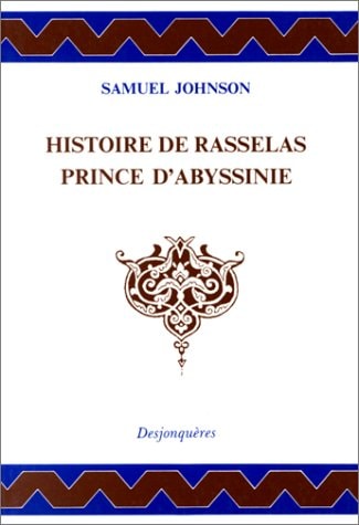 HISTOIRE DE RASSELAS PRINCE D'ABYSSINIE, de Samuel Johnson | portada del libro