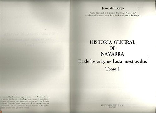 HISTORIA GENERAL DE NAVARRA, de DEL BURGO | portada del libro