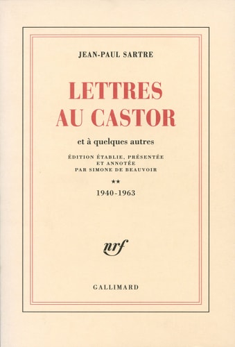 Lettres au castor, de Jean-Paul Sartre | portada del libro