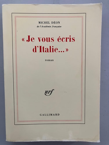 JE VOUS ECRIS D'ITALIE..., de Déon | portada del libro