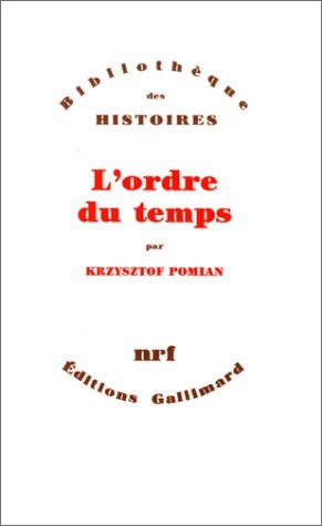 L'ORDRE DU TEMPS, de Krzysztof Pomian | portada del libro