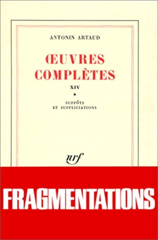 OEUVRES COMPLETES T20, de Artaud | portada del libro