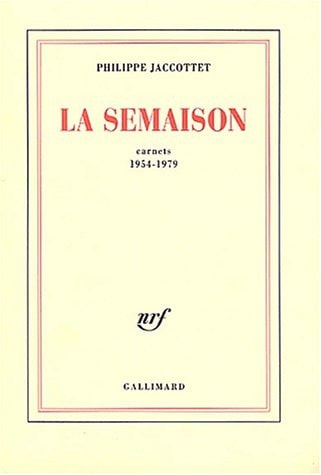 LA SEMAISON, de Jaccottet | portada del libro