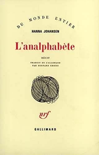 L'ANALPHABETE, de Hanna Johansen | portada del libro