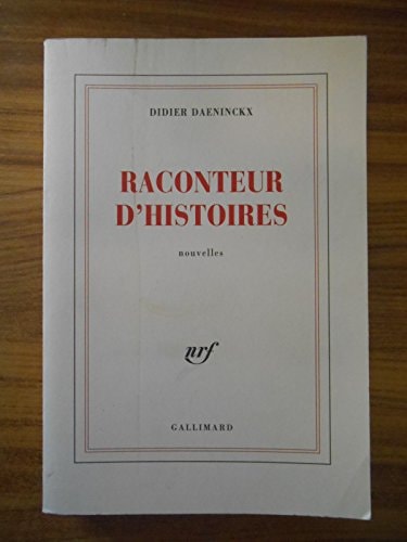 RACONTEUR D'HISTOIRES, de Didier Daeninckx | portada del libro