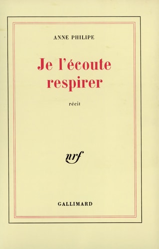 JE L'ECOUTE RESPIRER, de Philipe | portada del libro