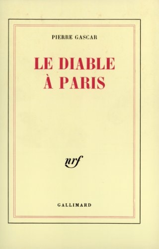 LE DIABLE A PARIS, de Pierre Gascar | portada del libro