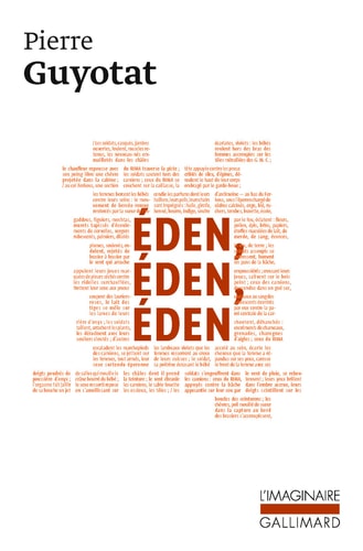 Eden, Eden, Eden, de Guyotat | portada del libro