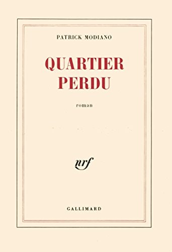 Quartier perdu, de Patrick Modiano | portada del libro