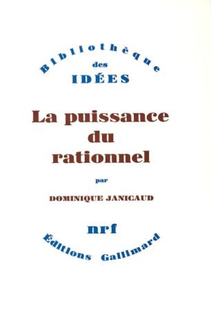 LA PUISSANCE DU RATIONNEL, de Janicaud | portada del libro