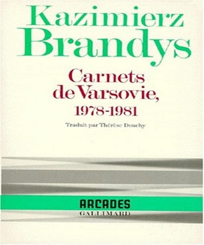 CARNETS DE VARSOVIE, de Brandys | portada del libro