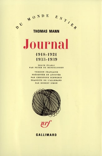 JOURNAL, de Thomas Mann | portada del libro