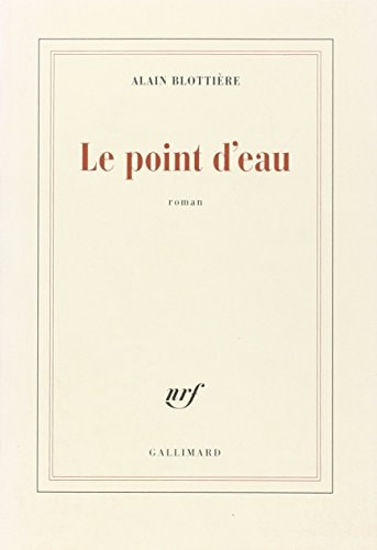 LE POINT D'EAU, de Alain Blottière | portada del libro