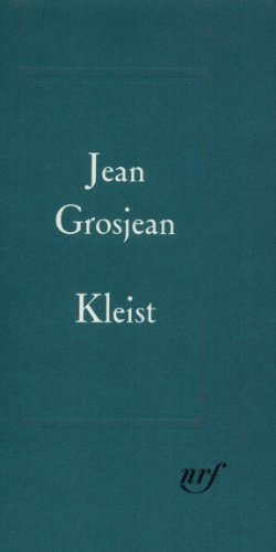 KLEIST, de Jean Grosjean | portada del libro